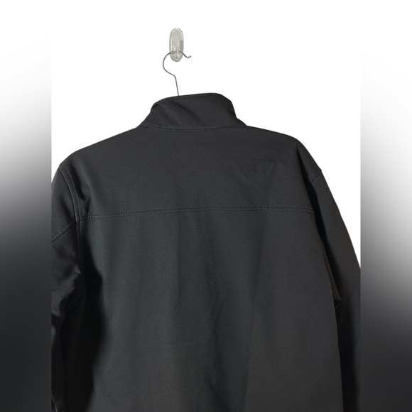 Free Country Softshell Jacket Men’s Small Black Full Zip Water-Resistant - Picture 7 of 10